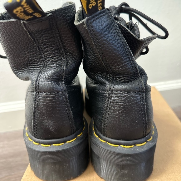 Dr. Martens Sinclair Milled Nappa Leather Platform Boots - Picture 4 of 8